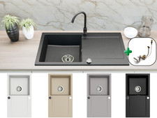 Granitspüle Element 90×50 cm   Set mit Arma...