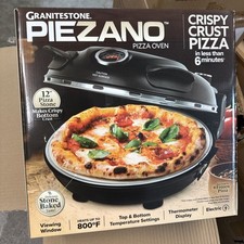 PIEZANO Crispy Crust Pizza Oven by Granitestone   Electric Pizza Indoor Oven
