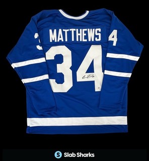 AUSTON MATTHEWS TORONTO MAPLE LEAFS REPLICA JERSEY AUTOGRAPH ACA COA AUTO