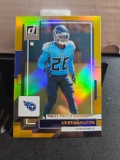 2022 Donruss Football Premium Gold Press Proof #73 Kristian Fulton Titans