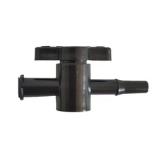 100 × Luer Stopcocks 2-Way Luer Connections for Medical Injection Black PP