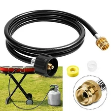 6FT QCC Propane Adapter Hose LP Tank to Gas BBQ Grill Camp Stoves OutDoor Burner