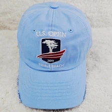 2019 US OPEN Pebble Beach US Golf Association Light Blue Adjustable Baseball Cap