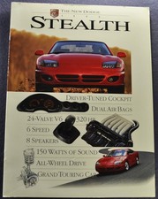 1995 Dodge Stealth Brochure R/T Turbo Mitsubishi Coupe Excellent Original 95