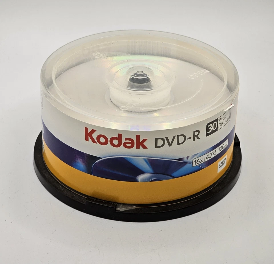 Kodak DVD-R 16X 4.7GB 120min Blank Discs 29 Pack Spindle New - Image 2 of 2