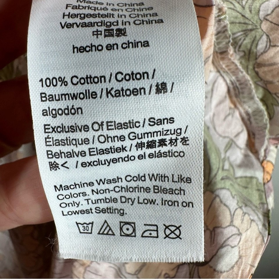 J. Crew Smocked Waist Mini Dress Liberty Butterfield Poppy Fabric Women