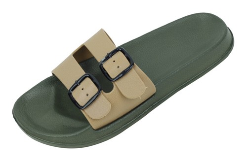 Brand New Mens Slides Sandals Adjustable Buckle Comfort Slip On Flip Flops Color - Picture 4 of 5