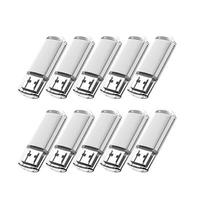 10x USB Stick 2.0 Silber Memory Speicherstick Speichermedien Flash Drive USB 8GB