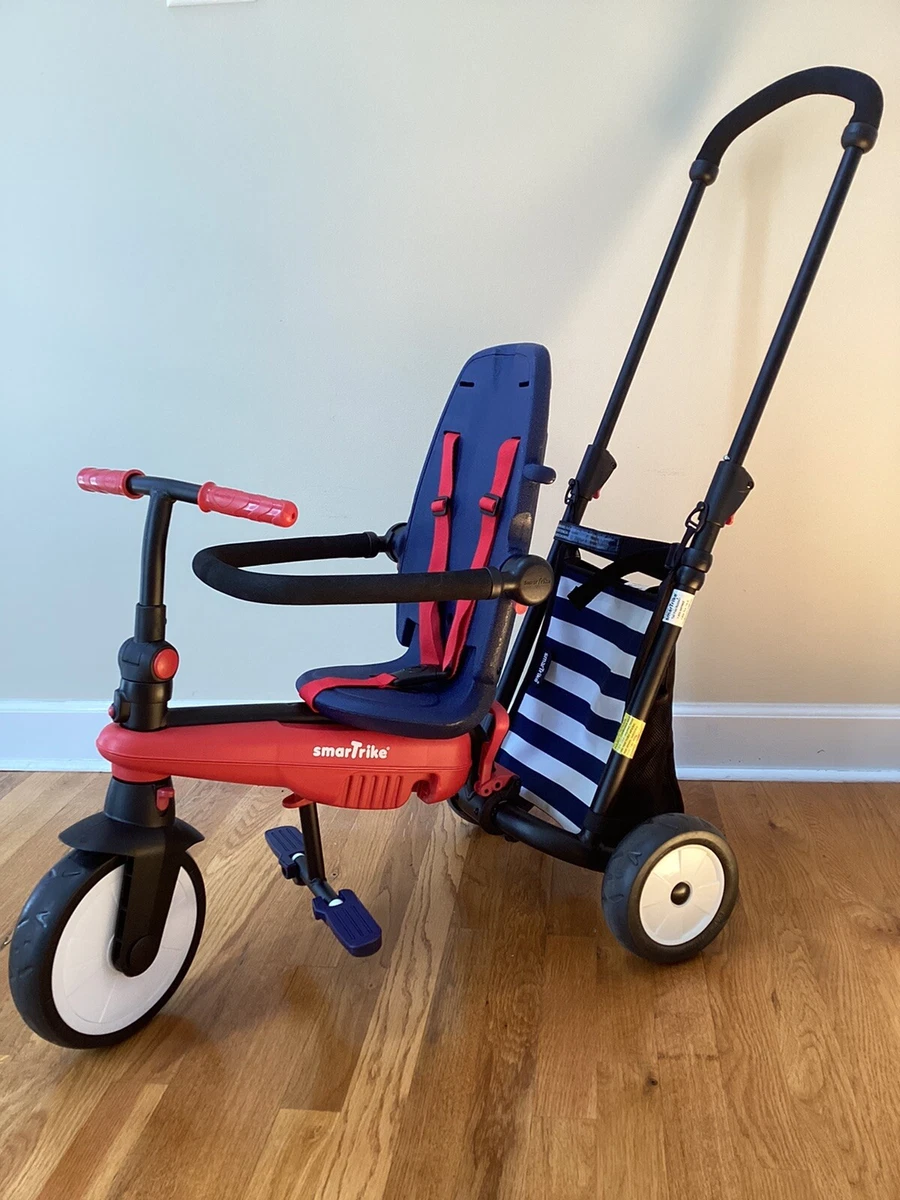 Smartrike Kids Push and Ride 3 wheel Folding Toddler Stroller