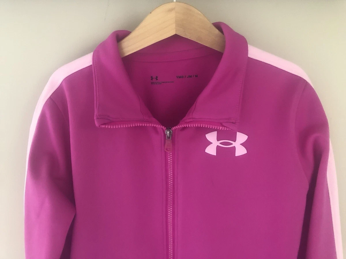 Under armour online jackets pink kids
