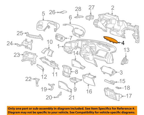 FORD OEM 97-98 F-150 Instrument Panel Dash-Cover F65Z15046A34AAH - 第 1/2 張圖片