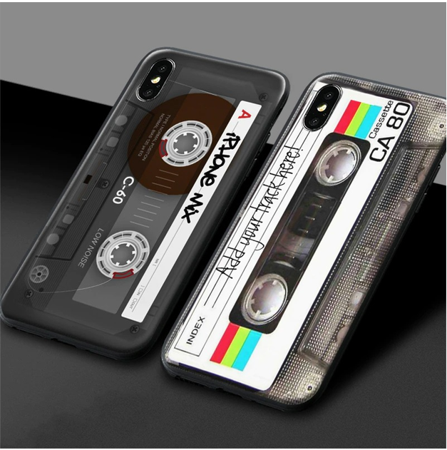 Retro Cassette Tape Phone Cover For iPhone 17 Pro Max 15 16 14 13 12 11 XR  X 678