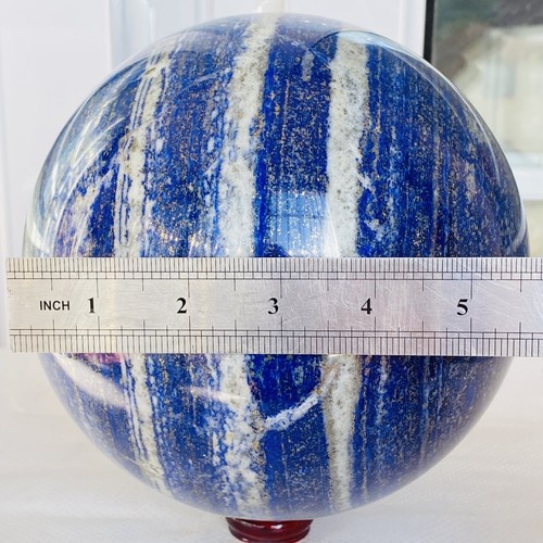 Bola de cristal de cuarzo esfera lapislázuli natural Reiki curación 8020G - Imagen 12 de 12