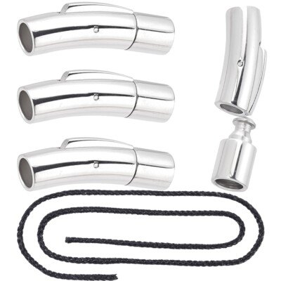 10 Sets Edelstahl Bajonettverschlüsse Lauf gebogen Säulenverschlüsse Loch 5 mm