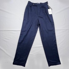 Vintage Polo Sport Ralph Lauren Dress Pants Women's Size 8 Blue Cuffed 80s NWT