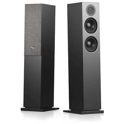 Audio Pro A48 Wireless Multiroom Standlautsprecher Paar Schwarz-AUSPACKWARE
