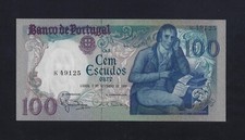 PORTUGAL 100 Escudos 1980 P-178 UNC KEY DATE