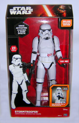 Star Wars Animatronic Interactive Stormtrooper 16'' Inches Tall Factory Sealed