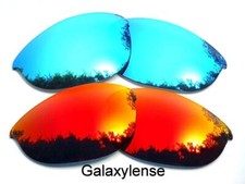 Galaxy Replacement Lenses For Oakley Half Jacket Sunglasses Red Blue