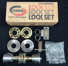 CORBIN RUSSWIN CYLINDRICAL BATHROOM PRIVACY LOCKSET 865-420 US26D GRADE 1 KNOB
