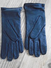 RAF OR ARMY WOMENS BLACK LEATHER SERVICE GLOVES SLIGHTLY PADDED SIZE 8.5