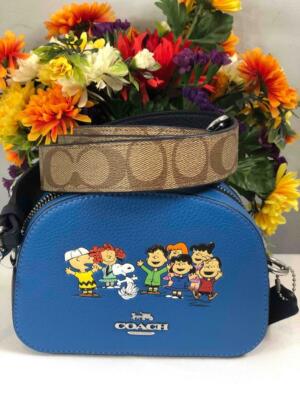 NWT COACH X PEANUTS Mini Serena Satchel With Snoopy And Friends #6490