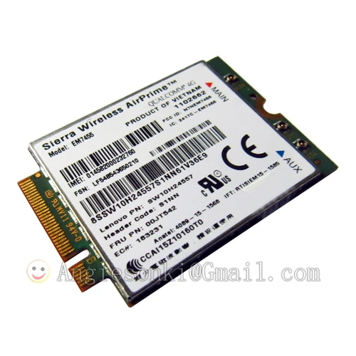 联想 Thinkpad X260 T460 P70 00JT547 Sierra EM7455 GOBI6000 4G LTE WWAN 模块- - Picture 7 of 8