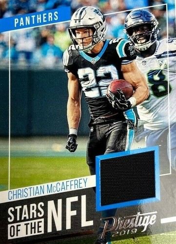 🔥 CHRISTIAN McCAFFREY 🔥 Panini Stars of NFL PLAYER WORN Jersey Patch Relic