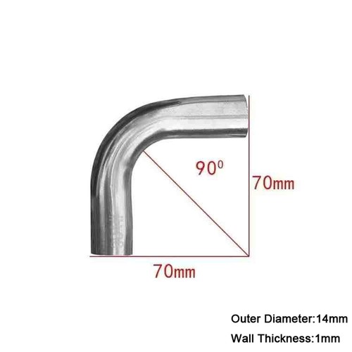 Raccordo gomito curva tubo scarico mandrino acciaio inox 304 90 gradi 6-63 mm OD - Foto 14 di 42