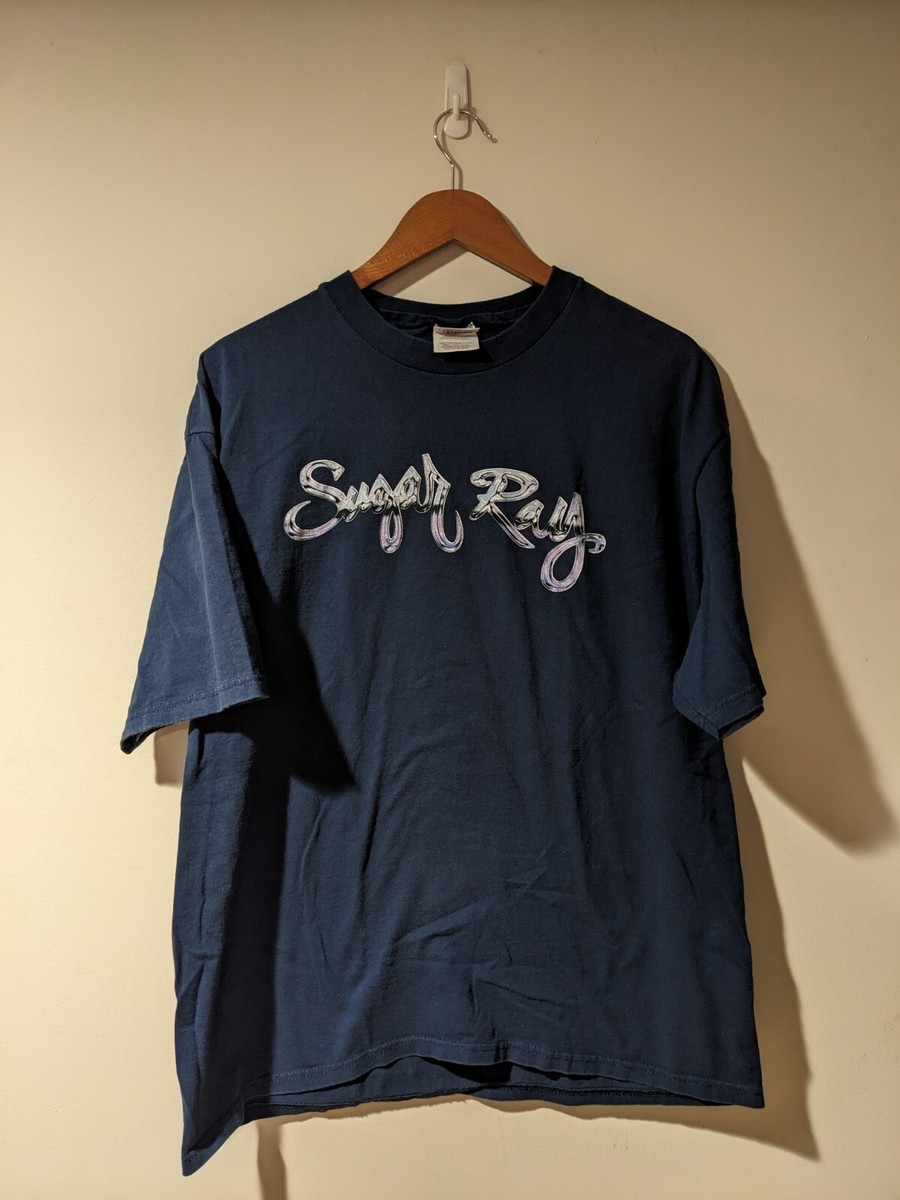 Vintage 1997 Sugar Ray Spell Out Floored Blue X-Large T-Shirt | eBay