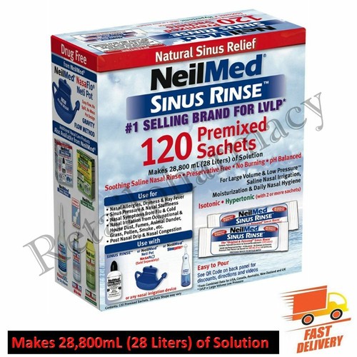 NeilMed Sinus Rinse Premixed Sachets - 120 sachets