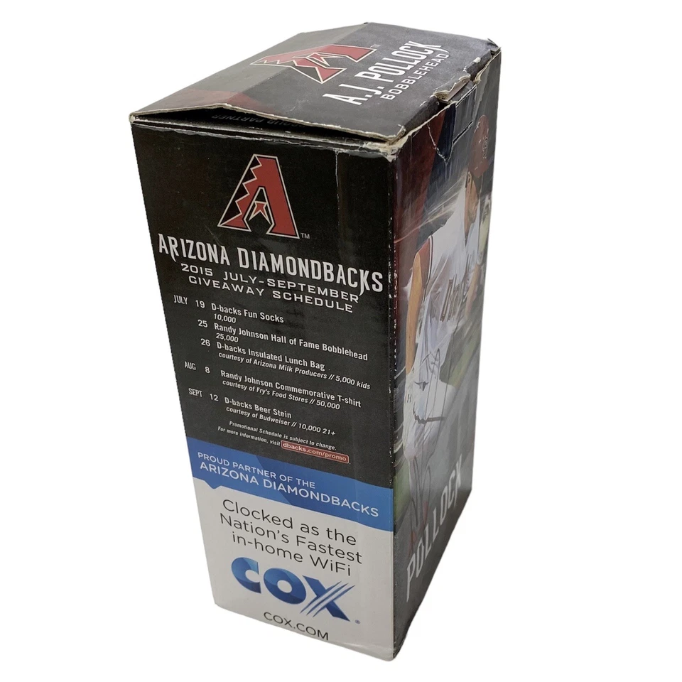 AJ Pollock Arizona Diamondbacks Star Wars Day 2015 Bobblehead Autographed Signed - Image 3 of 4