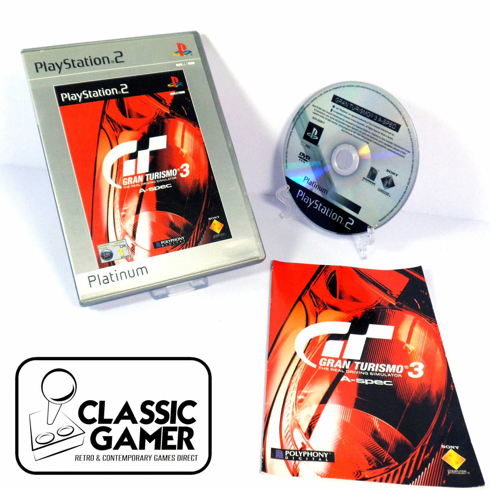 Gran Turismo 3 A-Spec (Platinum) (PS2) *Near Mint*