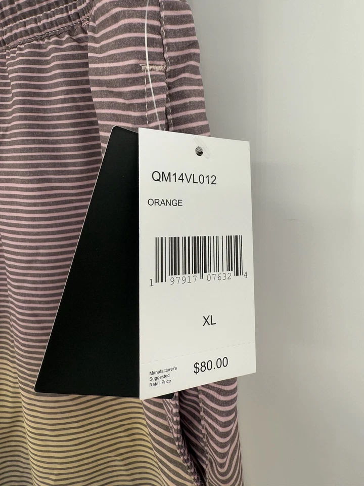 NUEVO Bañador Quiksilver Extra Grande Adulto Rayas Bolsillos Board Shorts Para Hombres XL Foto 3 de 4