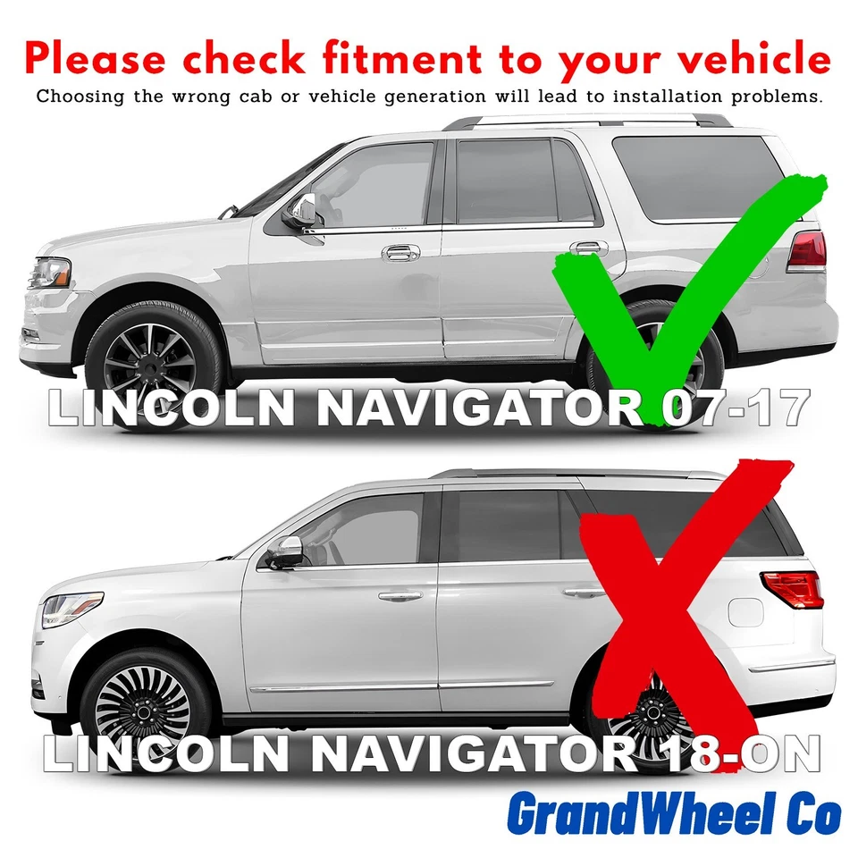 Protectores de lluvia viseras de ventilación sombra para Lincoln Navigator 07-17 Foto 3 de 4