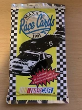 (1)1991 Maxx Race Racing Cards, 1 Sealed Wax PACK From Wax Box, 15 Cards, Nascar