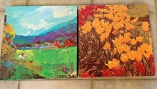 2 JIGSAW PUZZLES -MORNING RIDE - DUTCH TREAT Vtg Hoyle USA 550 Pc Used
