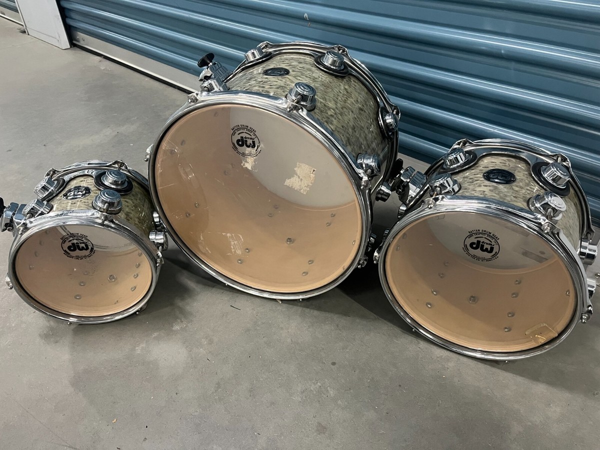 DW Drums Collectors Series 8,10,14 Exotic Wood Toms Rare DW Drums Collectors Series 8,10,14 Exotic Wood Toms Rare