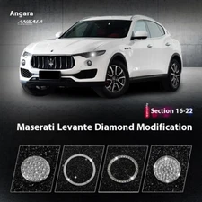 Diamond one-touch start knob trim for 2016-2022 Maserati Levante sticker New