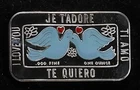 ViNtAgE CEECO 1 Oz 999 Silver Enameled I LOVE YOU 4 Languages Rare Art Bar Ingot
