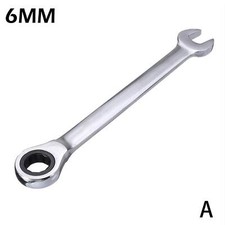 6mm Ratcheting Wrench Combination Spanner Tool Set Metric Flexible Head Kit