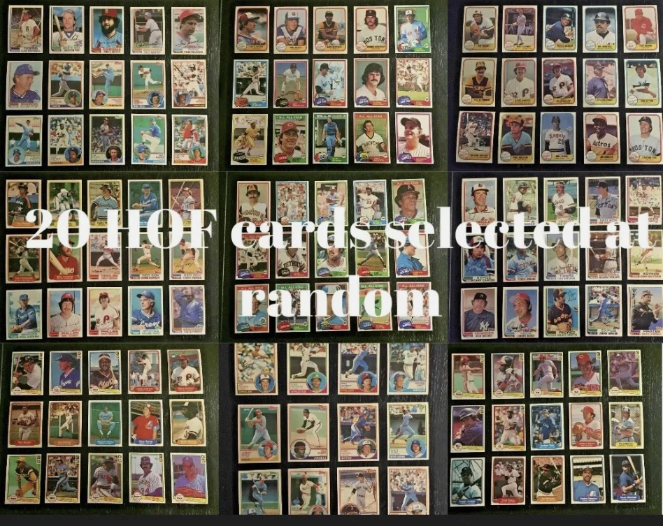 Lote de tarjetas de béisbol del Salón de la Fama de los años 50 y 60 (leer descripción) Foto 3 de 4