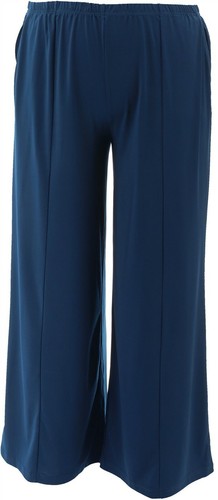 Palazzo Pants Center Seam Navy L 
