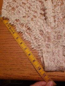 VTG Victoria's Secret Cream Sheer Lace Teddy Lingerie Sz S Gold Label FLAWS