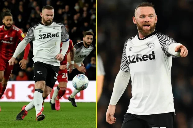 UMBRO MEN'S FC DERBY COUNTY 2019/2020 ROONEY SOCCER FOOTBALL
