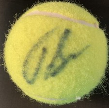2021 Jack Sock  Autographed Signed Tennis Ball Boston Laver Cup COA BSC MT