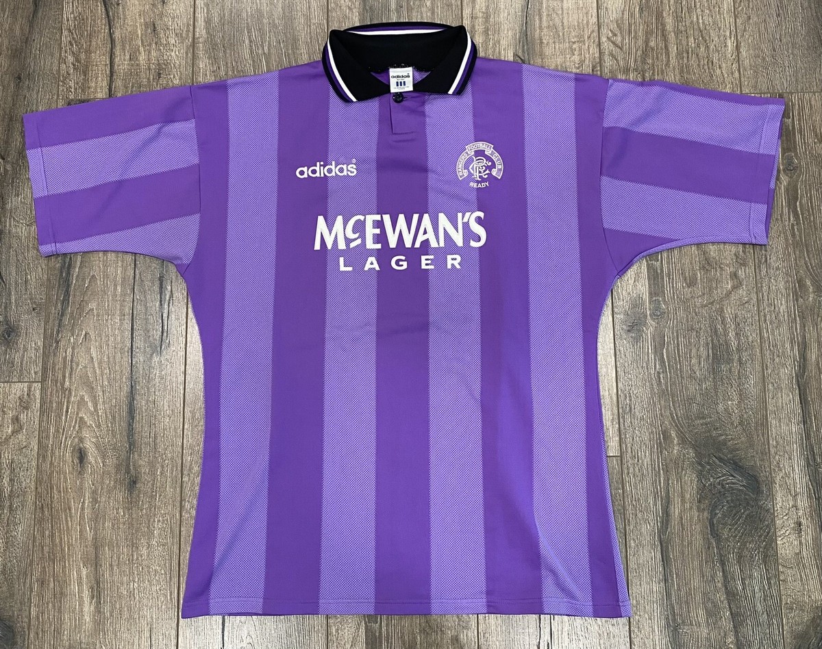ウェア Glasgow Rangers 1994/95 3rd Uniform Glasgow Rangers 1994-95 Third Retro Jersey [Free Shipping]