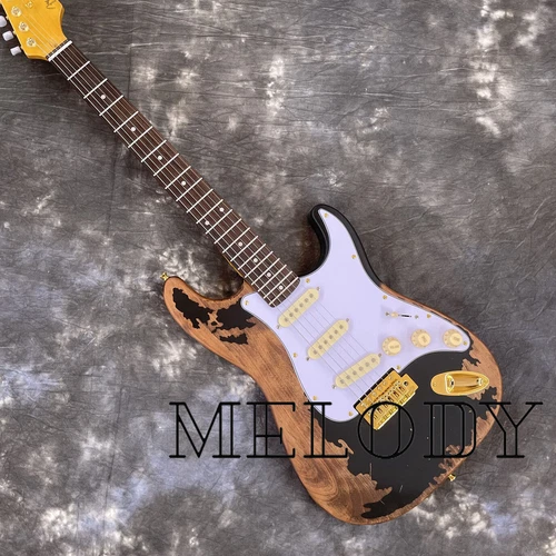 Heavy Relic ST Electric Guitar John Mayer Solid Alder Body w/SSS Tremolo Bridge