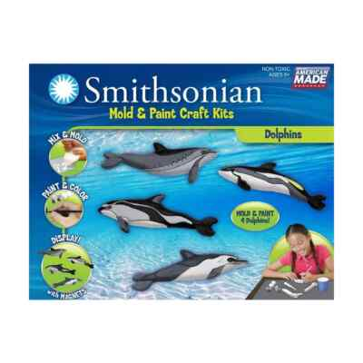 #ad #ad Smithsonian Mold And Craft Kit 4 Dolphins New Sealed $14.95