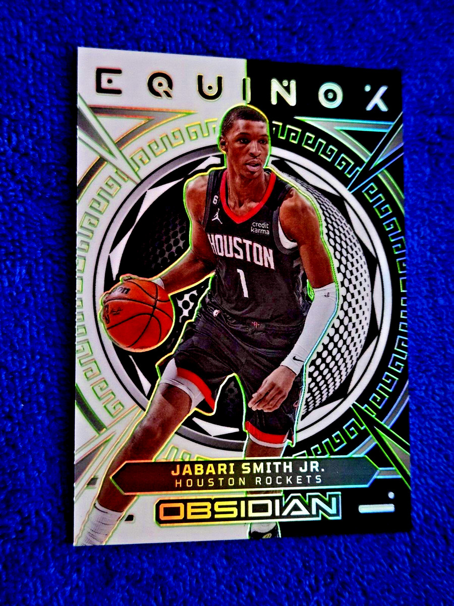 Jabari Smith Jr 2022-23 Panini Obsidian Rookie EQUINOX Green Flood 